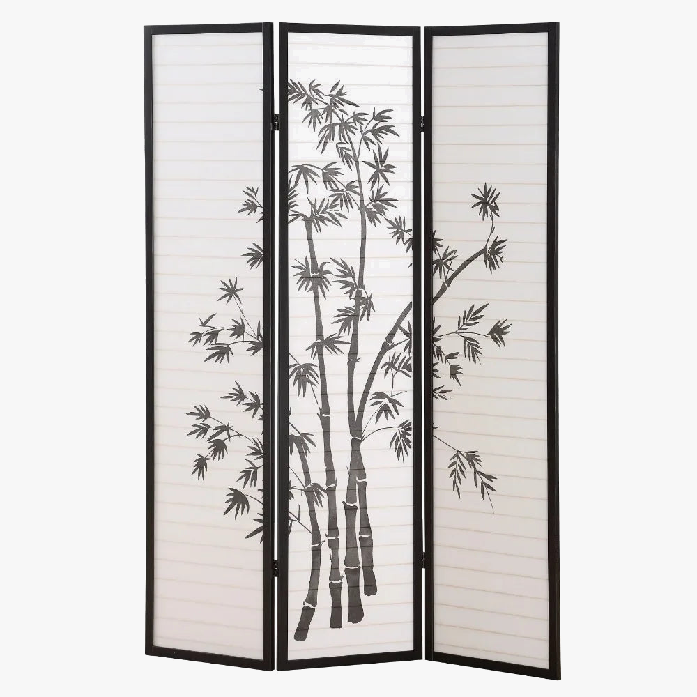 paravent oriental en trois panneaux pour décoration intérieure
