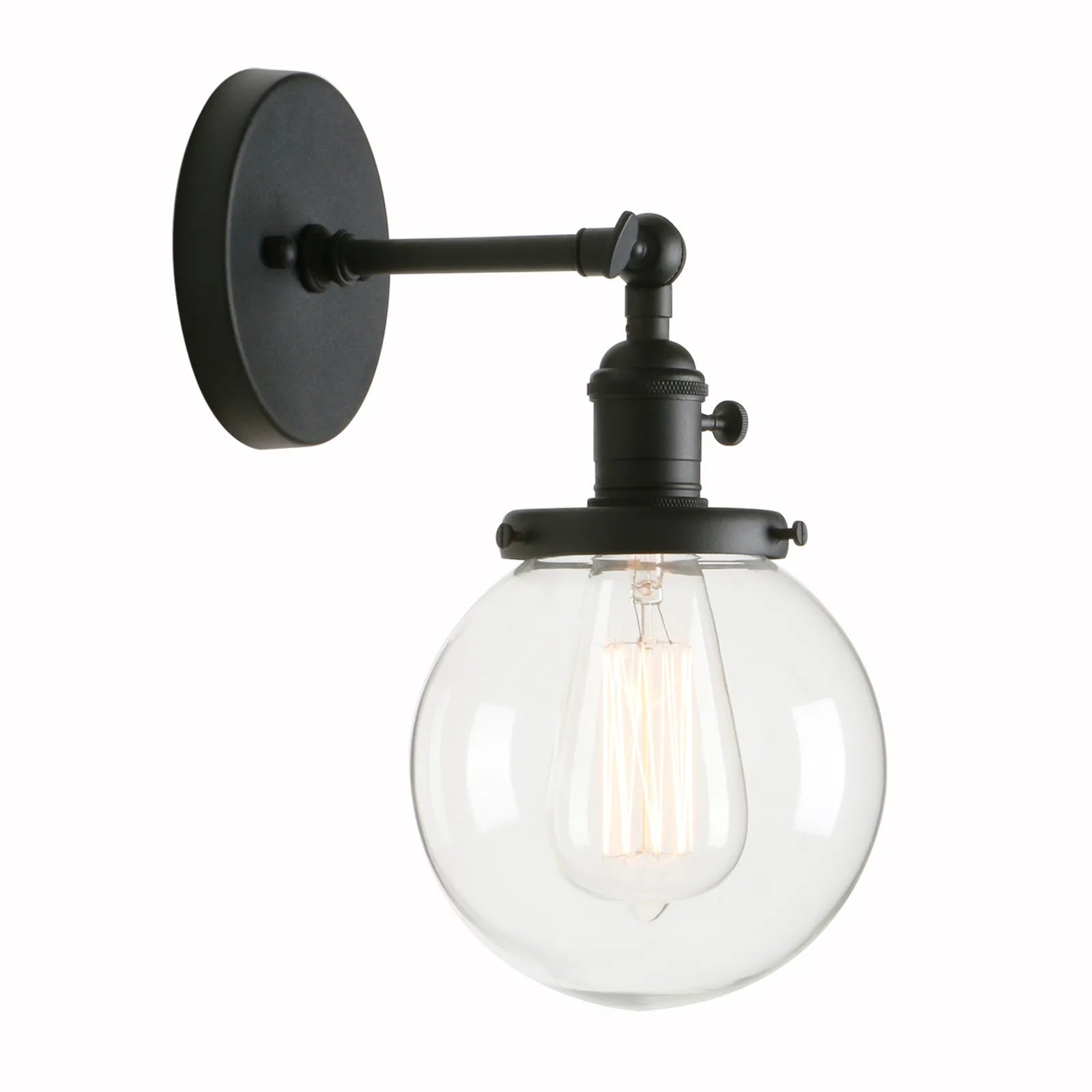 Permo 5.9 ''Vintage applique moderne en verre applique murale luminaires luminaire Loft chevet miroir lampe escalier lumières
