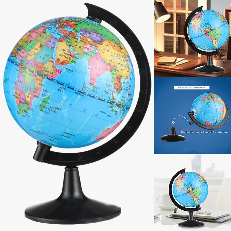 petit globe terrestre rotatif pour apprendre la géographie
