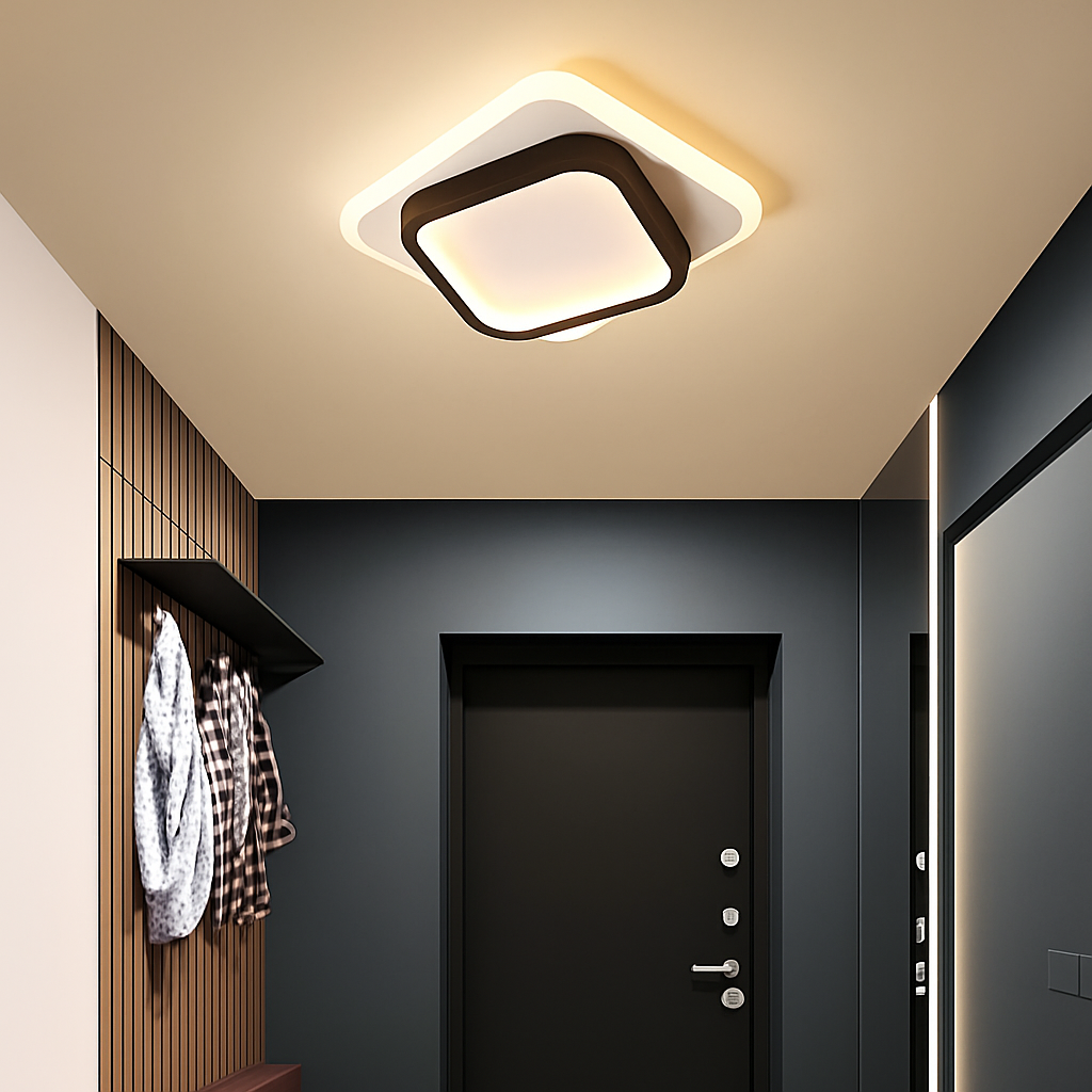 Plafond moderne à LEDs lampe pour salon escalier allée vestiaire couloir chambre plafonnier intérieur décor à la maison luminaire - vue 6 sur 22