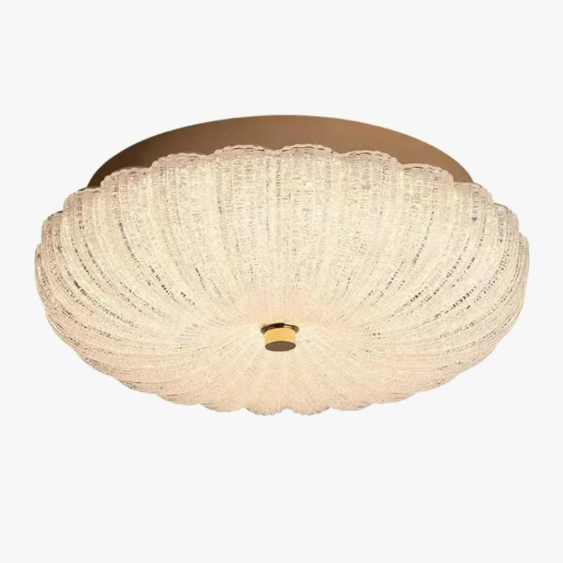 Plafonnier rond design en cristal de luxe