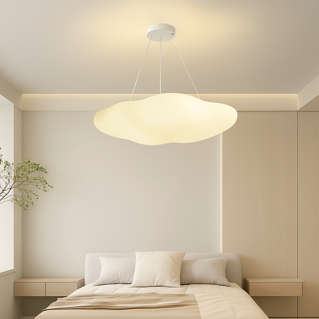 plafonnier créatif en forme de nuage avec lumière led - vue 6 sur 19