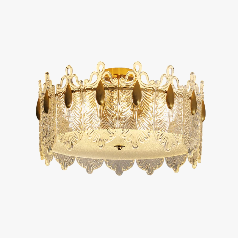 plafonnier de luxe 	 avec lumière led et contrôle lampara