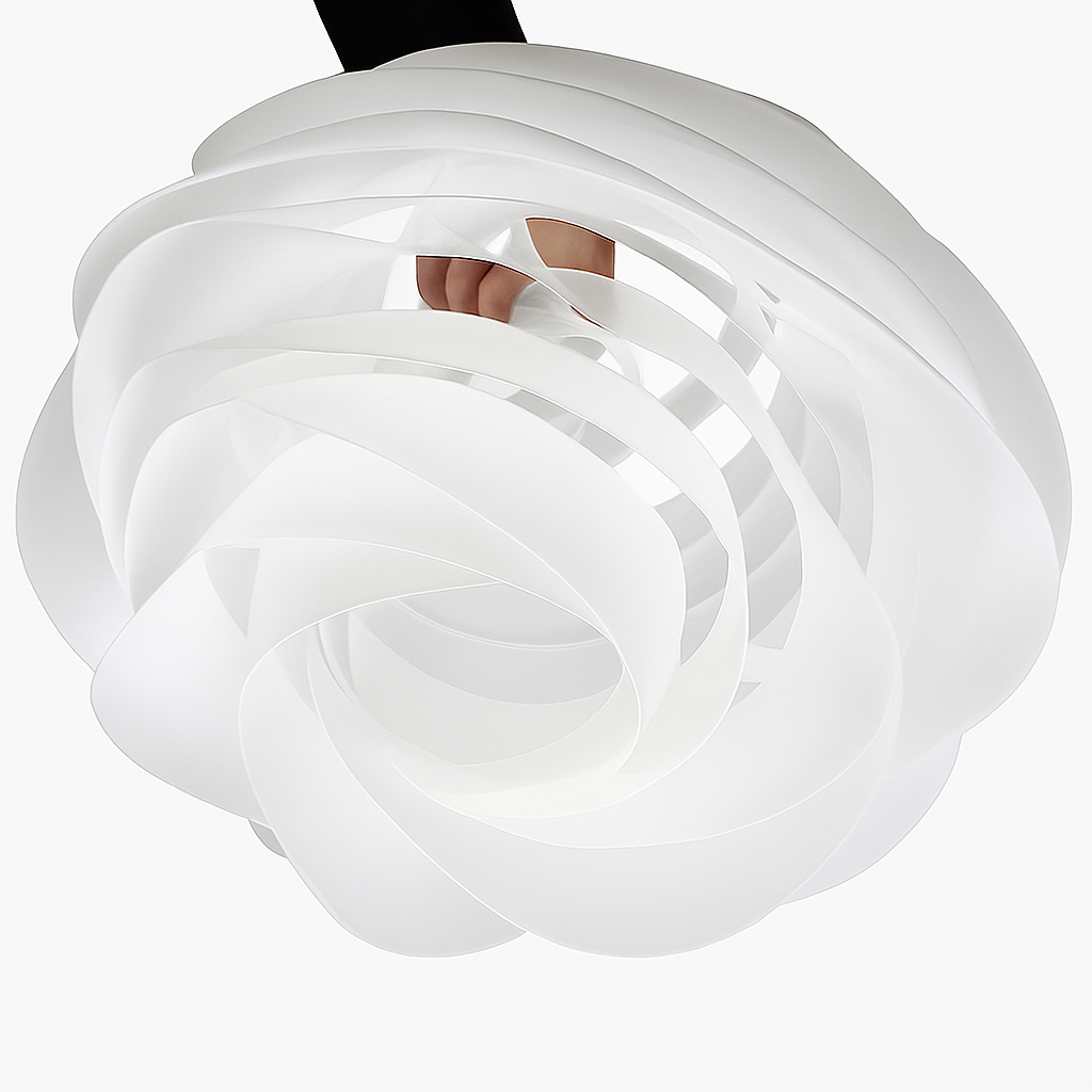 plafonnier design pétales pour décoration intérieure - vue 7 sur 12