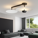 Plafonnier design Rond en métal et verre