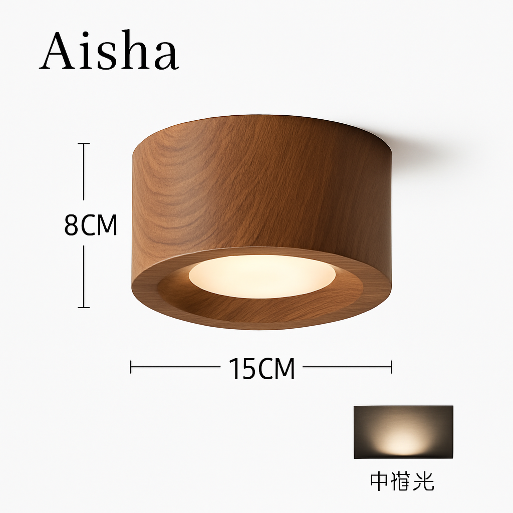 plafonnier en résine ancienne double tête style japonais pour intérieur - vue 6 sur 11