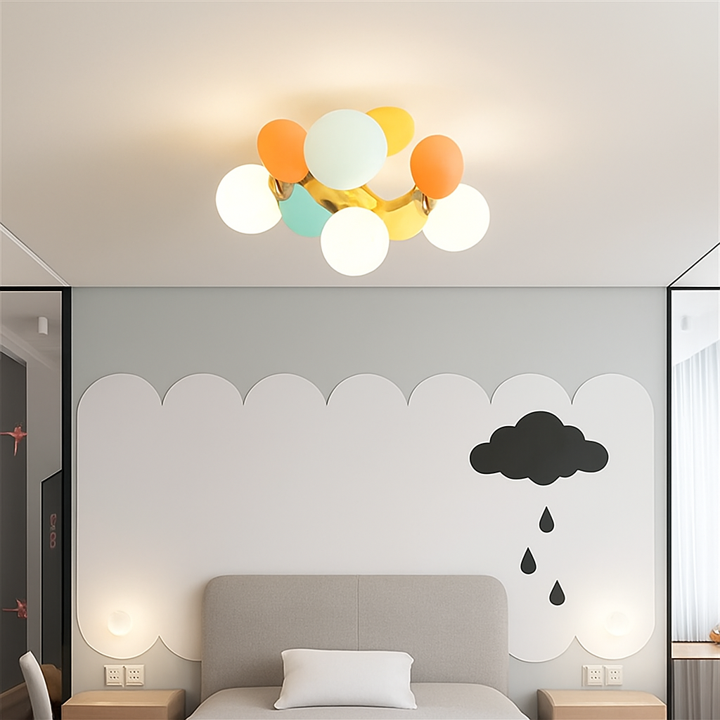 plafonnier en verre design lumineux pour intérieur moderne - vue 4 sur 18