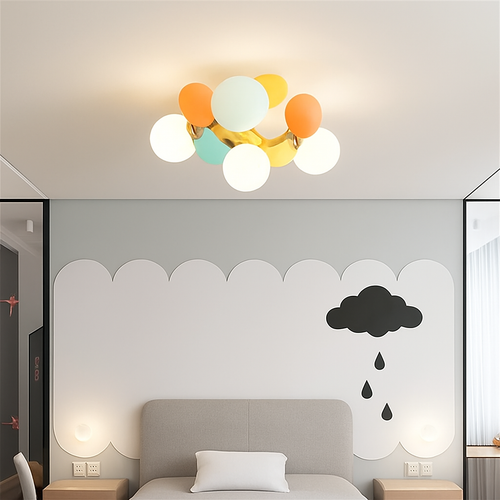 plafonnier en verre design lumineux pour intérieur moderne