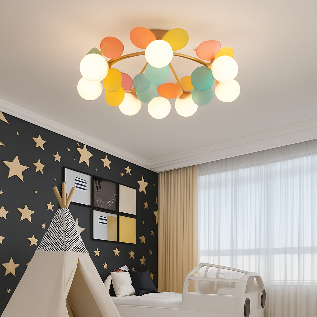 plafonnier en verre design lumineux pour intérieur moderne - vue 5 sur 18