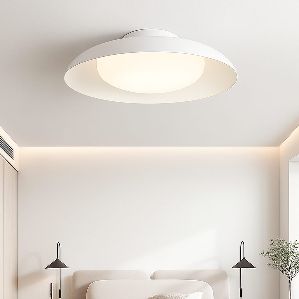 plafonnier industriel créatif en métal avec éclairage led - vue 3 sur 8