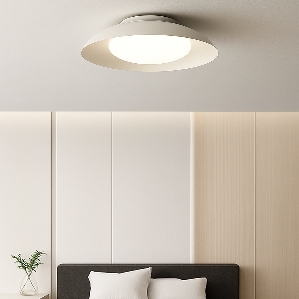 plafonnier industriel créatif en métal avec éclairage led - vue 4 sur 8