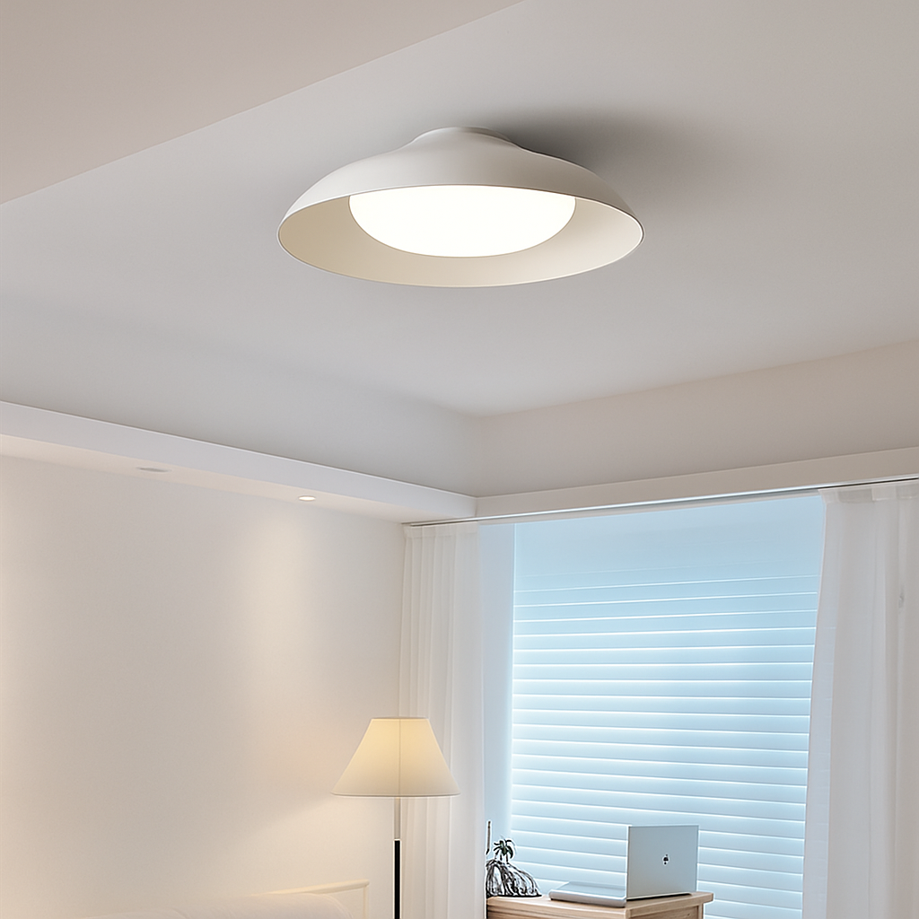 plafonnier industriel créatif en métal avec éclairage led - vue 5 sur 8