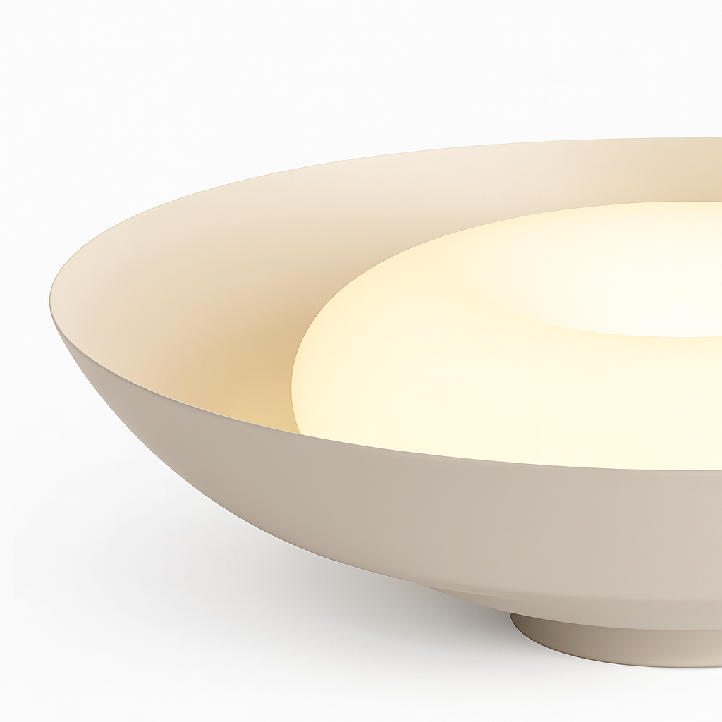plafonnier industriel créatif en métal avec éclairage led - vue 7 sur 8