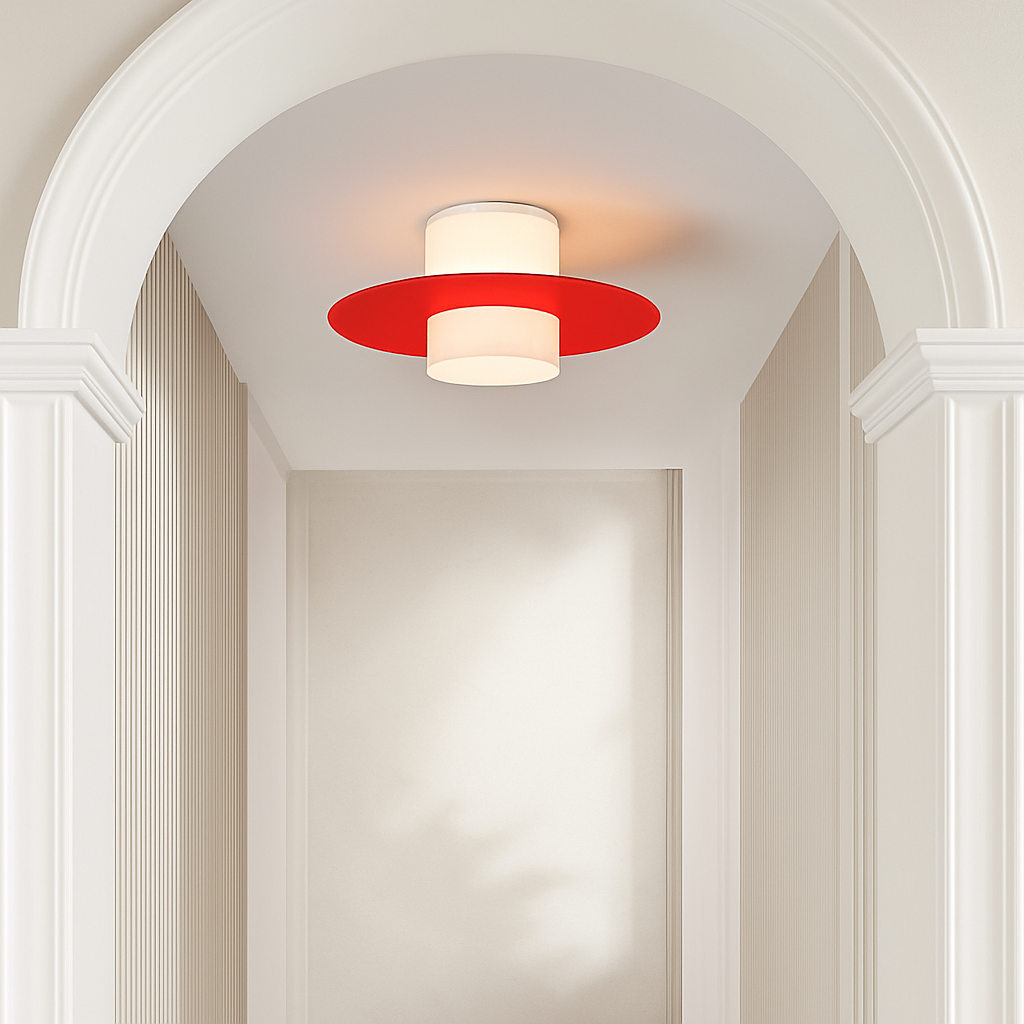 Plafonnier Led allée couloir couloir lustre moderne plafonnier pour salon salle à manger cuisine chambre noir blanc - vue 7 sur 6