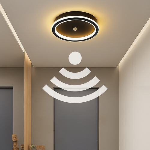 Plafonnier LED avec détecteur de mouvement PIR humain