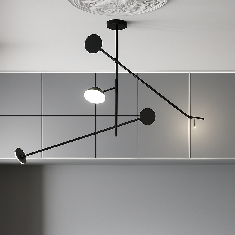 Plafonnier Led design nordique pour Tables basses de restaurant bureaux de chambre lampes suspendues noires luminaire de décoration de la maison