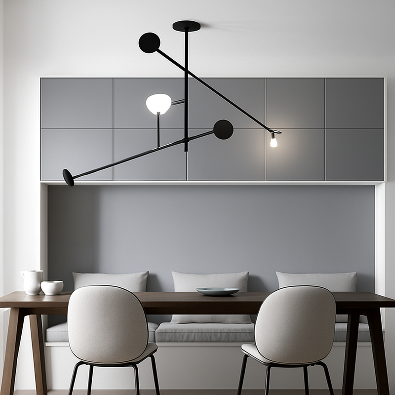 Plafonnier Led design nordique pour Tables basses de restaurant bureaux de chambre lampes suspendues noires luminaire de décoration de la maison