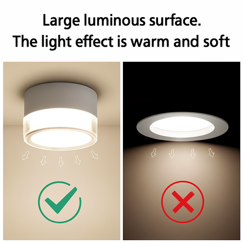 plafonnier led dimmable nordique montage surface design moderne