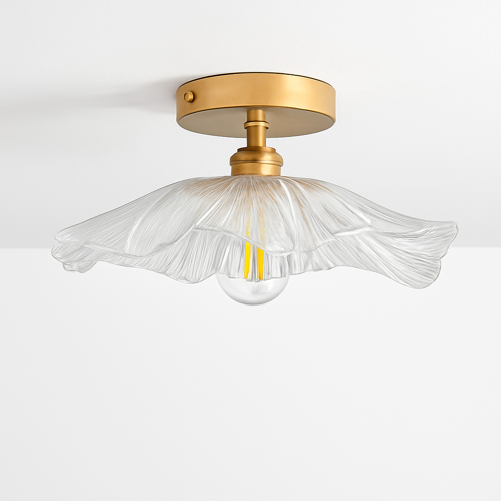 Plafonnier Led en verre au design moderne - vue 6 sur 24