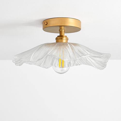 Plafonnier Led en verre au design moderne