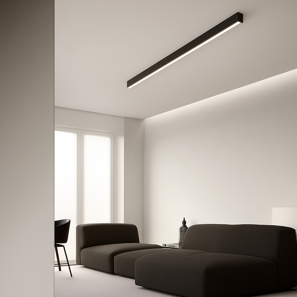 plafonnier led minimaliste ajustable en aluminium - vue 2 sur 15