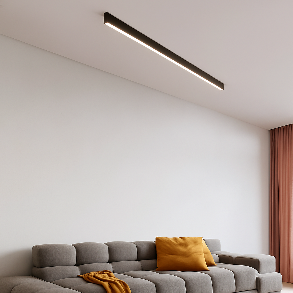 plafonnier led minimaliste ajustable en aluminium - vue 5 sur 15