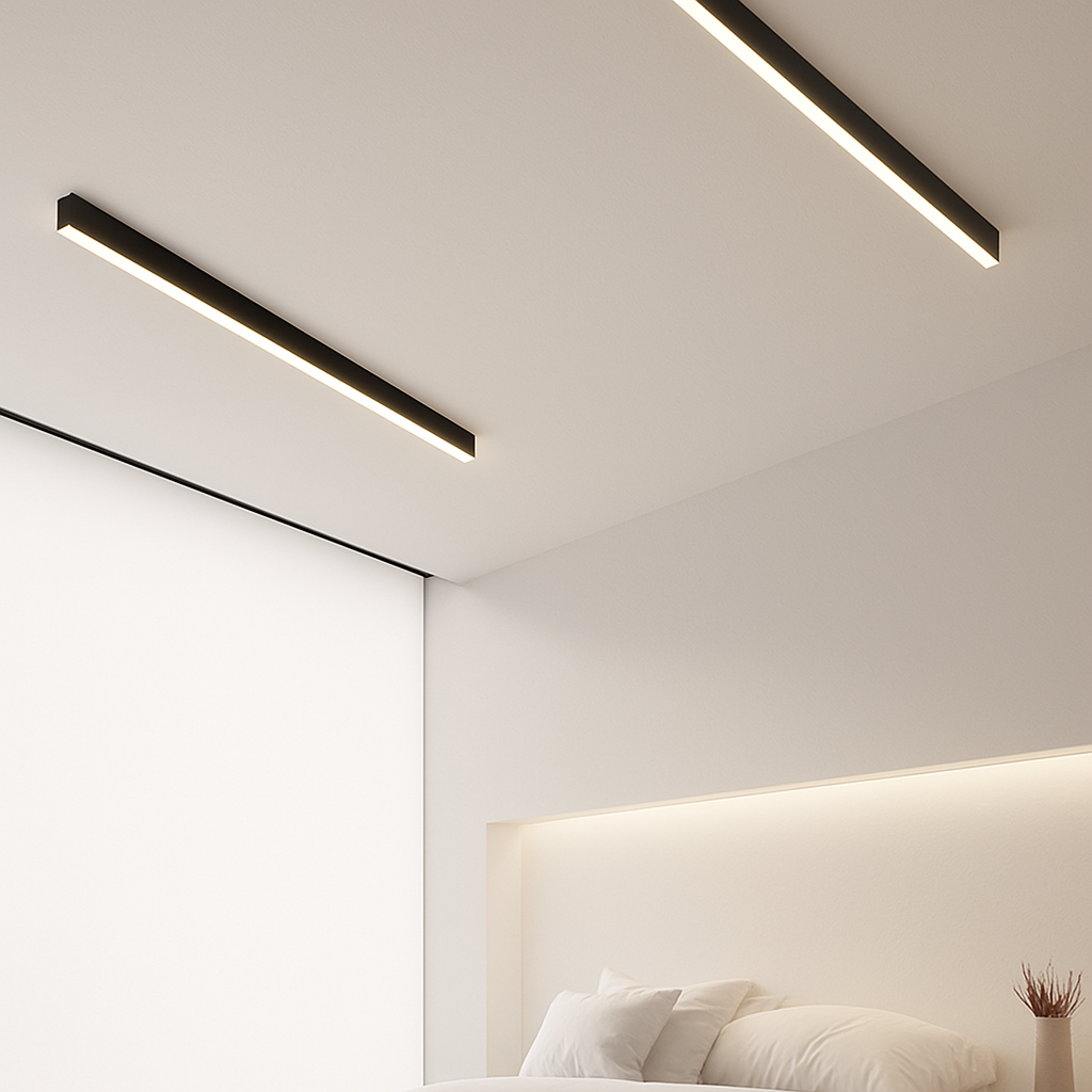 plafonnier led minimaliste ajustable en aluminium - vue 6 sur 15