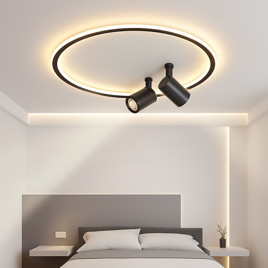 plafonnier led moderne design pour décoration intérieure élégante - vue 5 sur 12