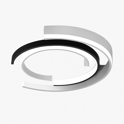 Plafonnier LED moderne en arc de cercles