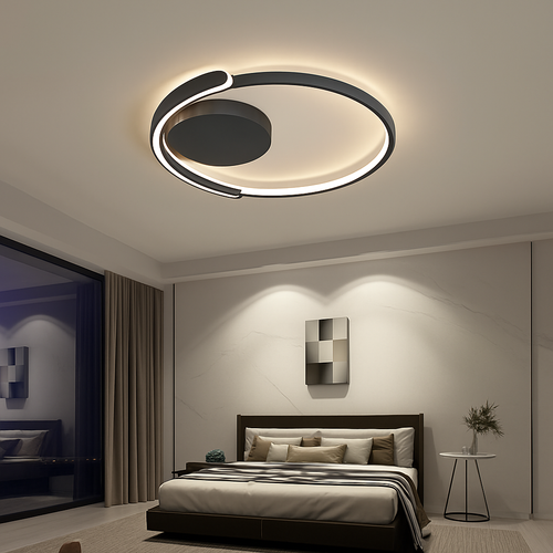 plafonnier led moderne à intensité variable pour intérieur minimaliste