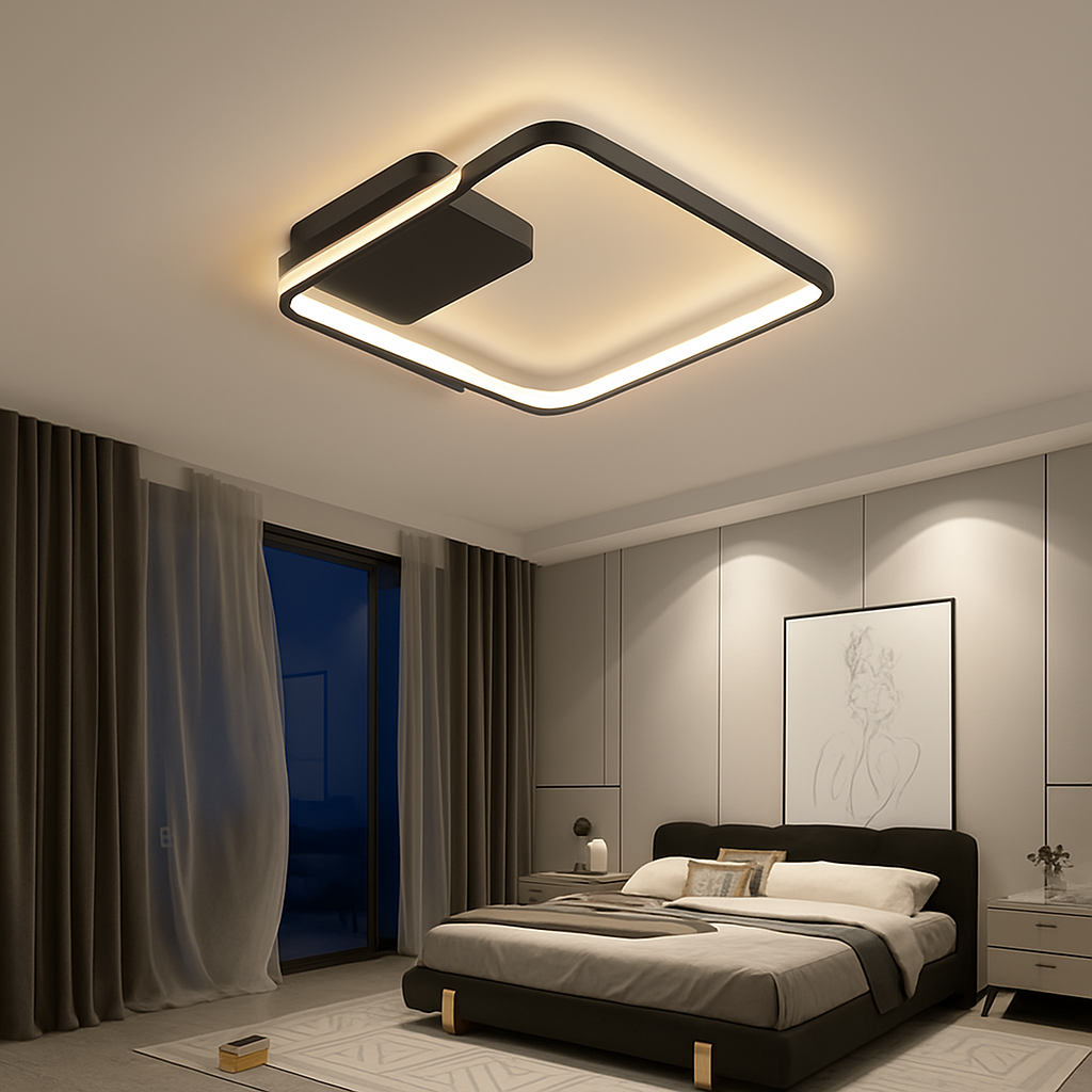 plafonnier led moderne à intensité variable pour intérieur minimaliste - vue 5 sur 10