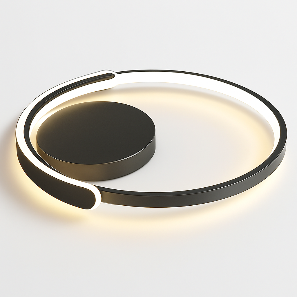 plafonnier led moderne à intensité variable pour intérieur minimaliste - vue 7 sur 10