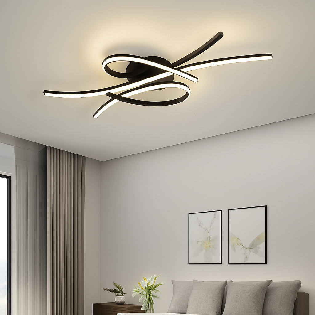 Plafonnier LED moderne pour salon salle à manger chambre étude hôtel allée plafond Lustre intérieur décor à la maison luminaire Lustre - vue 4 sur 10