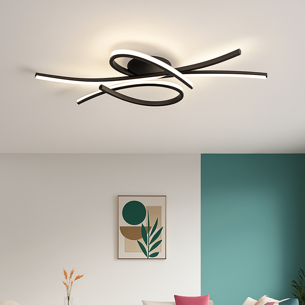 Plafonnier LED moderne pour salon salle à manger chambre étude hôtel allée plafond Lustre intérieur décor à la maison luminaire Lustre - vue 5 sur 10