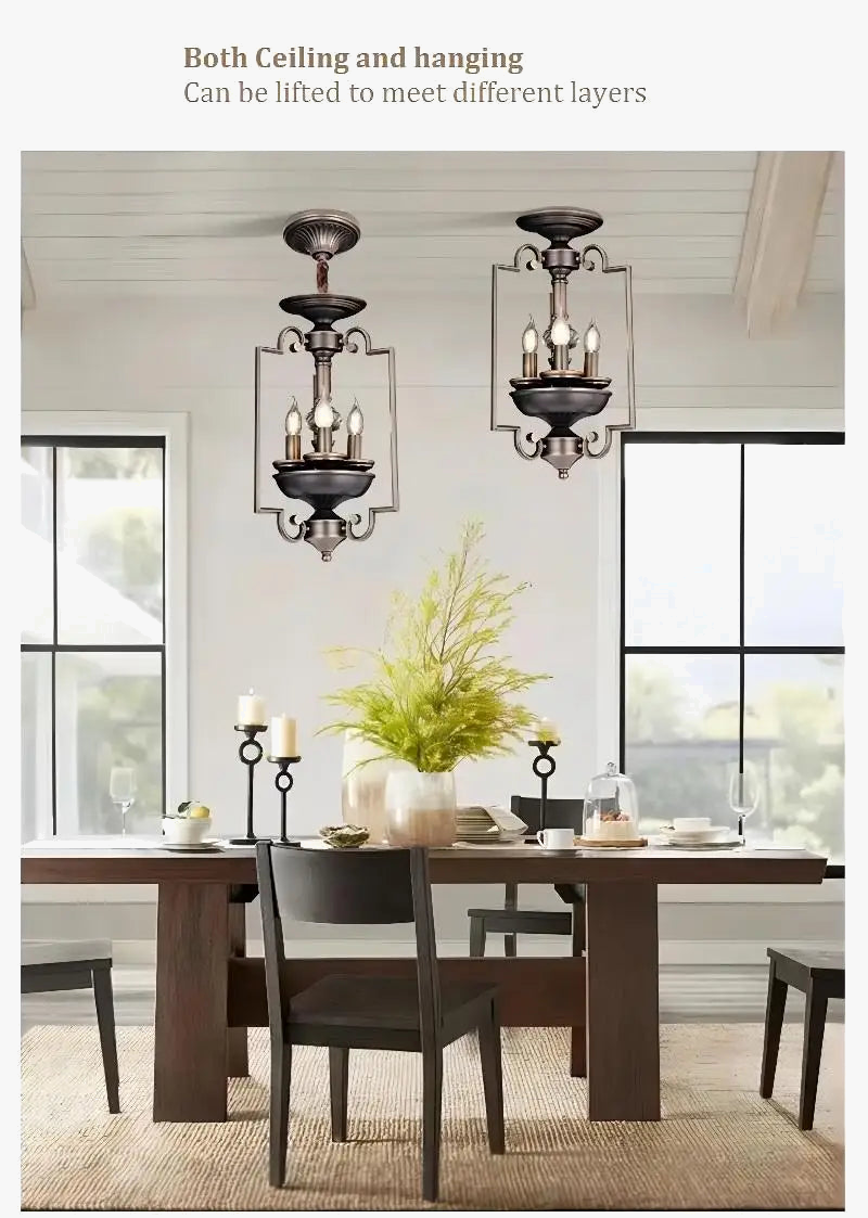 Plafonnier LED multi-têtes de Style industriel rétro américain