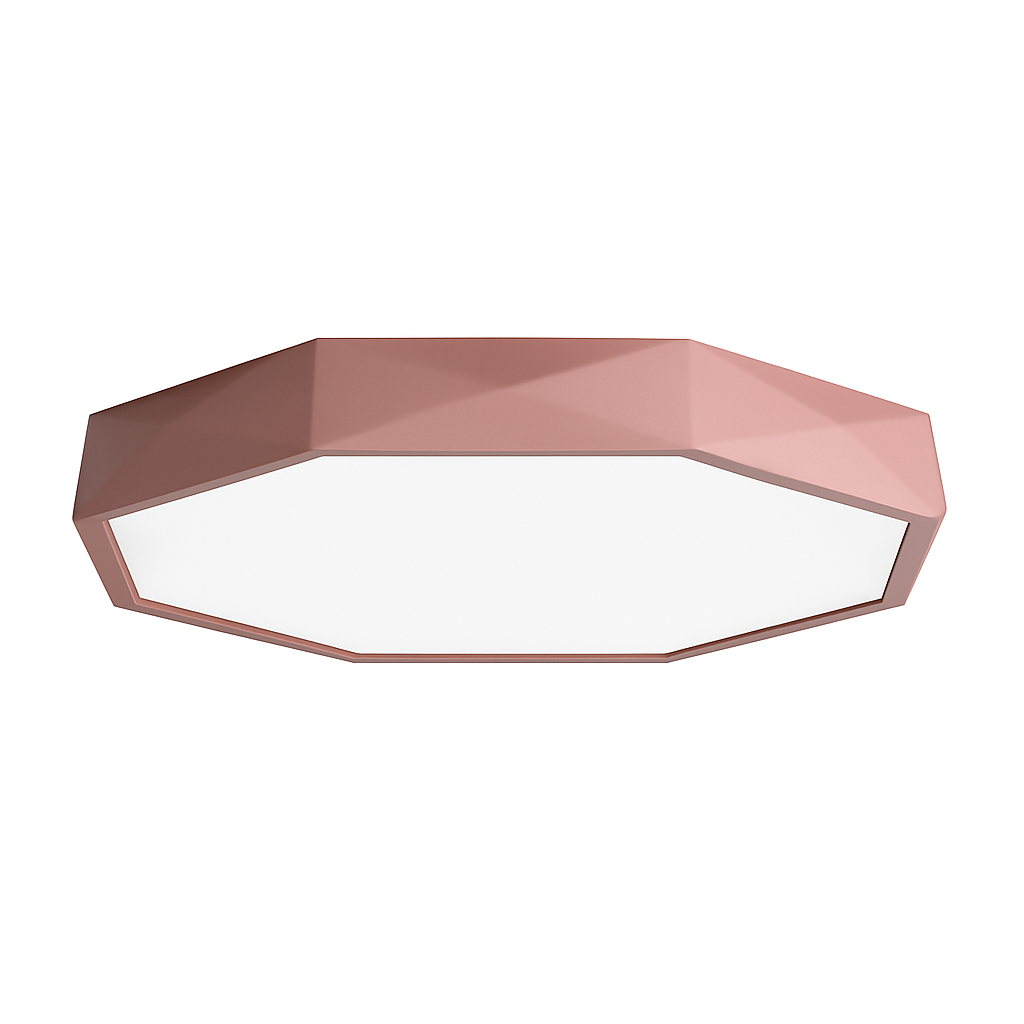 Plafonnier LED octogone coloré très fin Balcony - vue 6 sur 6