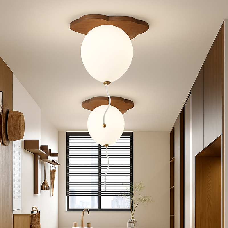 plafonnier led ours ballon décoration créative pour enfant