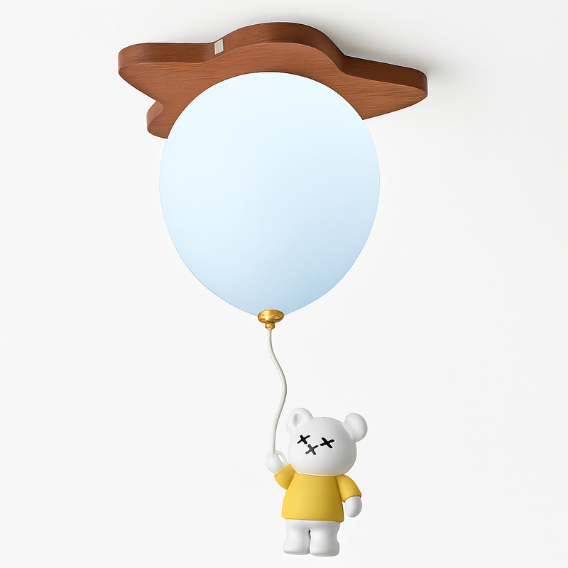 plafonnier led ours ballon décoration créative pour enfant