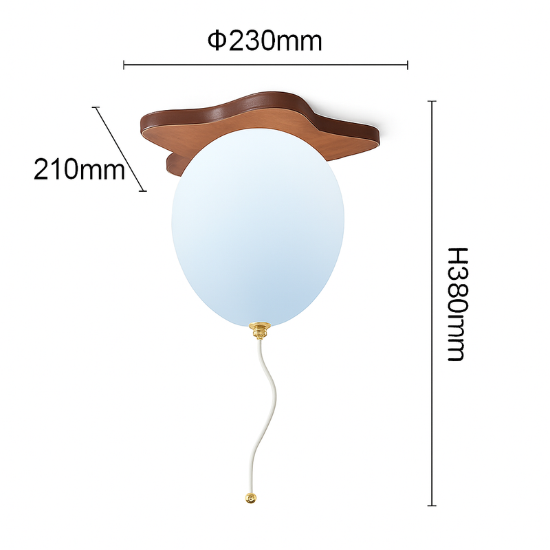 plafonnier led ours ballon décoration créative pour enfant