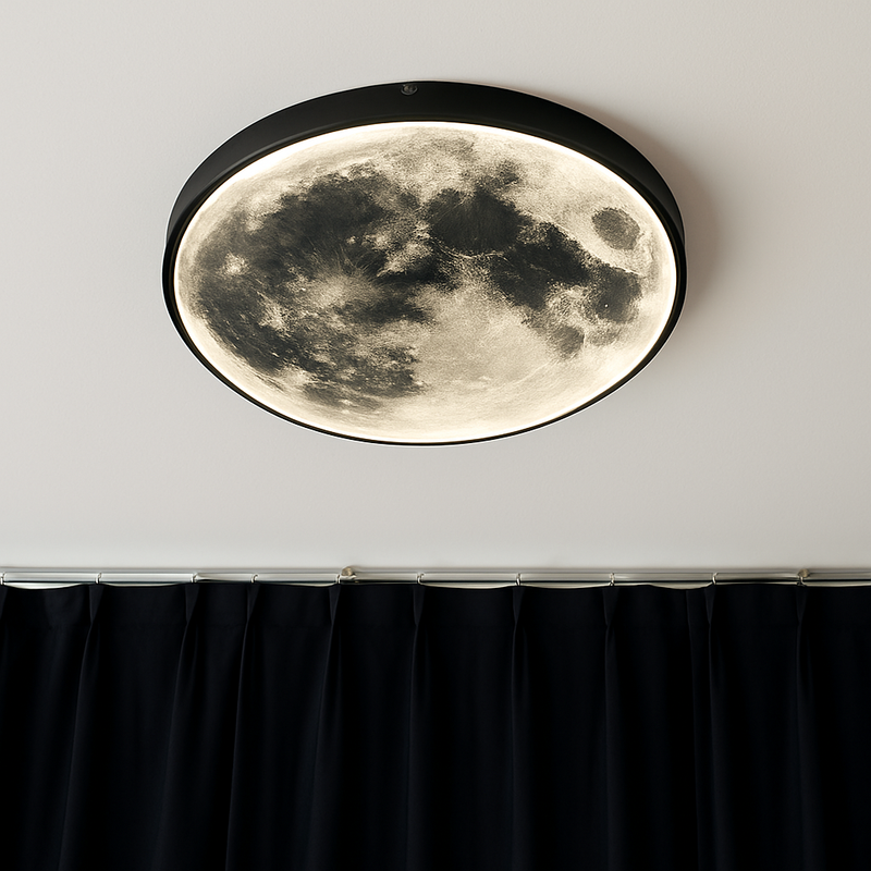 plafonnier led rond lune design nordique créatif décoratif
