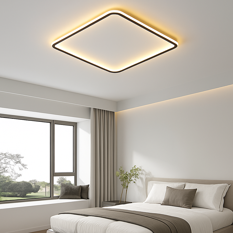 plafonnier led ultra-mince design moderne intensité réglable luminaire décoratif