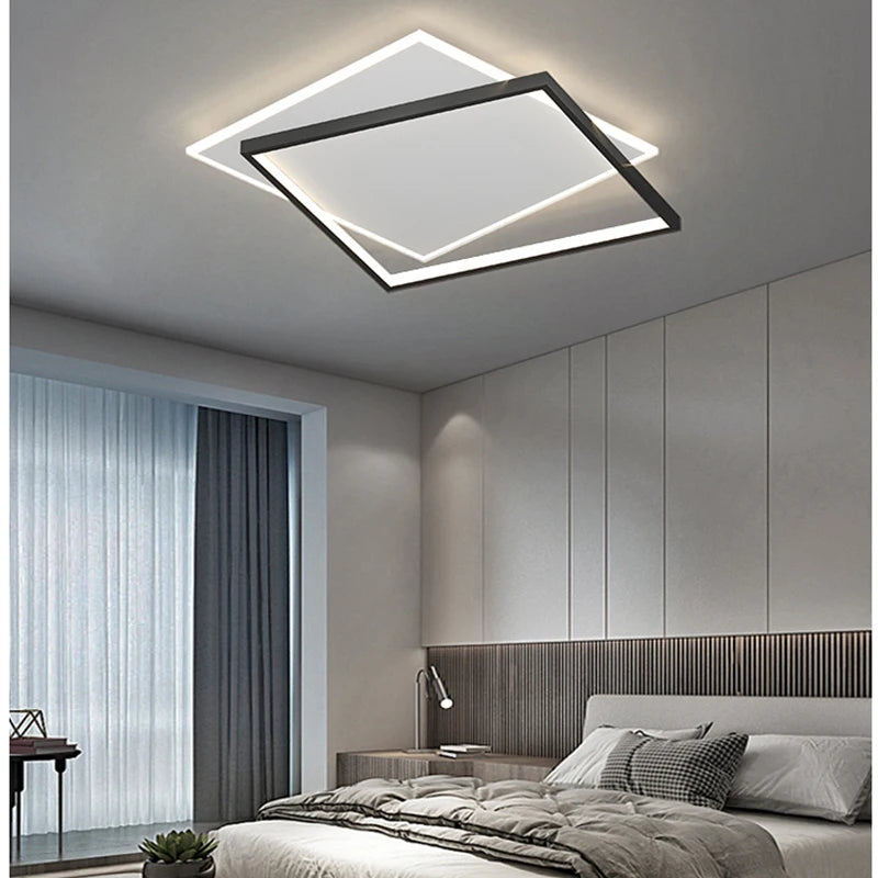 plafonnier led ultra mince moderne avec télécommande luminaria
