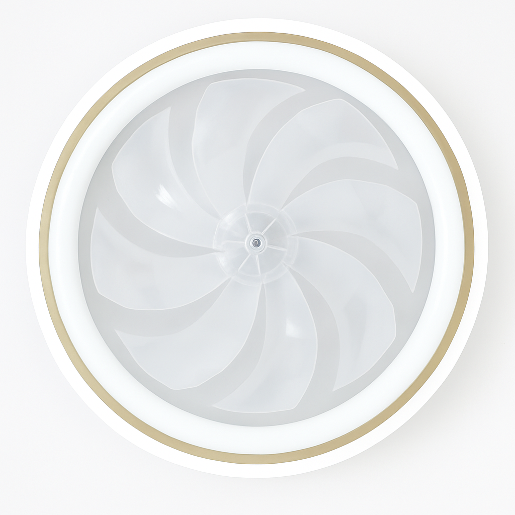 plafonnier moderne avec télécommande et 3 vitesses de ventilation - vue 4 sur 8