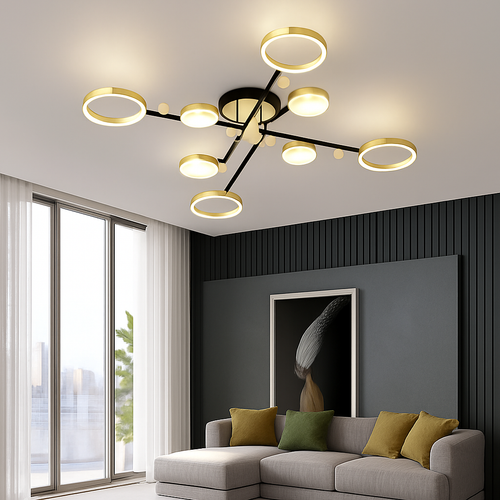 Plafonnier moderne en aluminium à leds pour intérieur