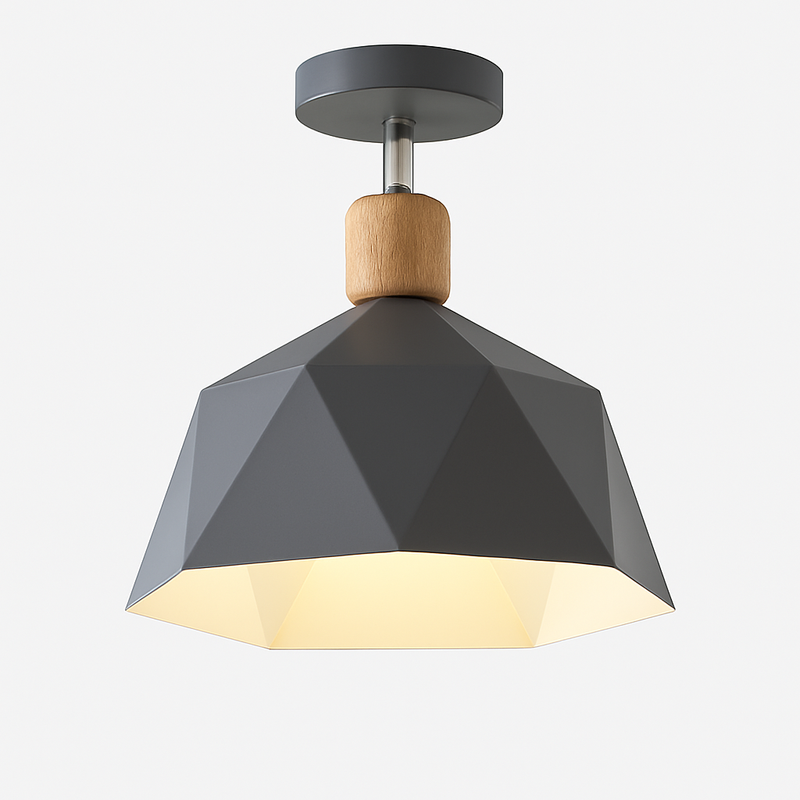 Plafonnier moderne LED avec abat-jour en métal Garino