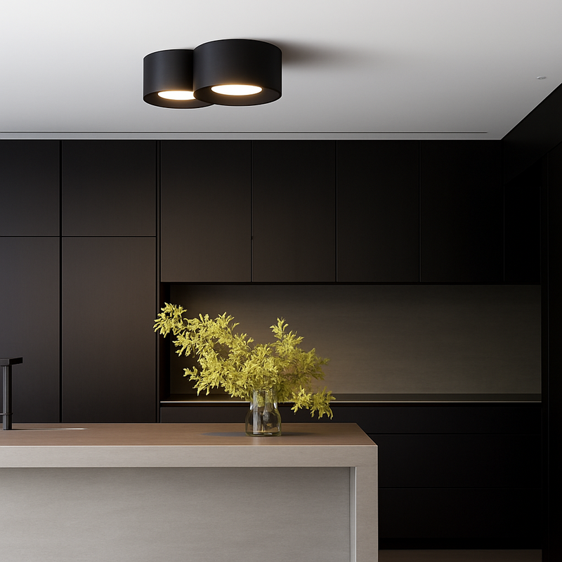 plafonnier moderne led cylindre spot minimalisme intérieur décor maison éclairage