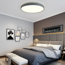 Plafonnier moderne LED métallique circulaire et fin Glenn