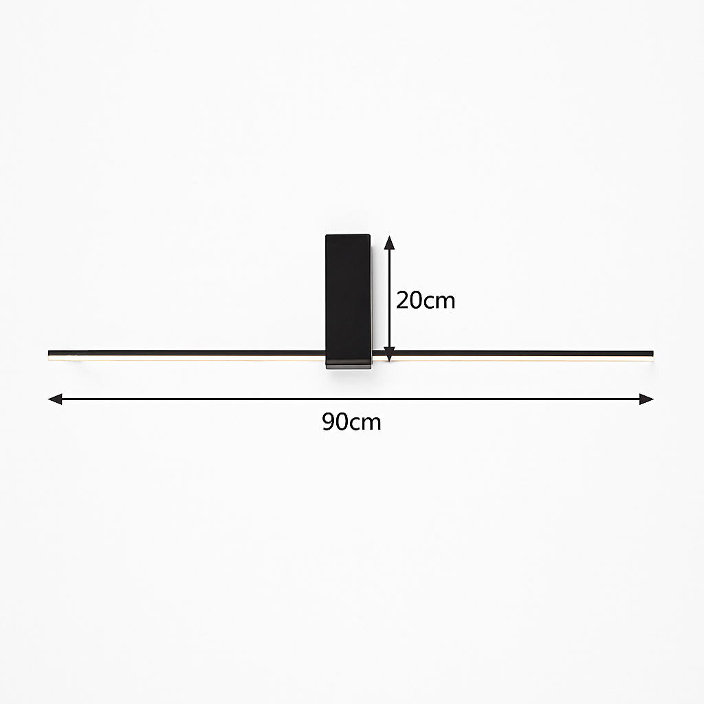 Plafonnier moderne LED minimaliste barre lumineuse Mahil - vue 8 sur 8