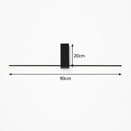 Plafonnier moderne LED minimaliste barre lumineuse Mahil