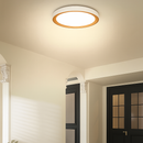 plafonnier moderne à leds en bois pour éclairage intérieur
